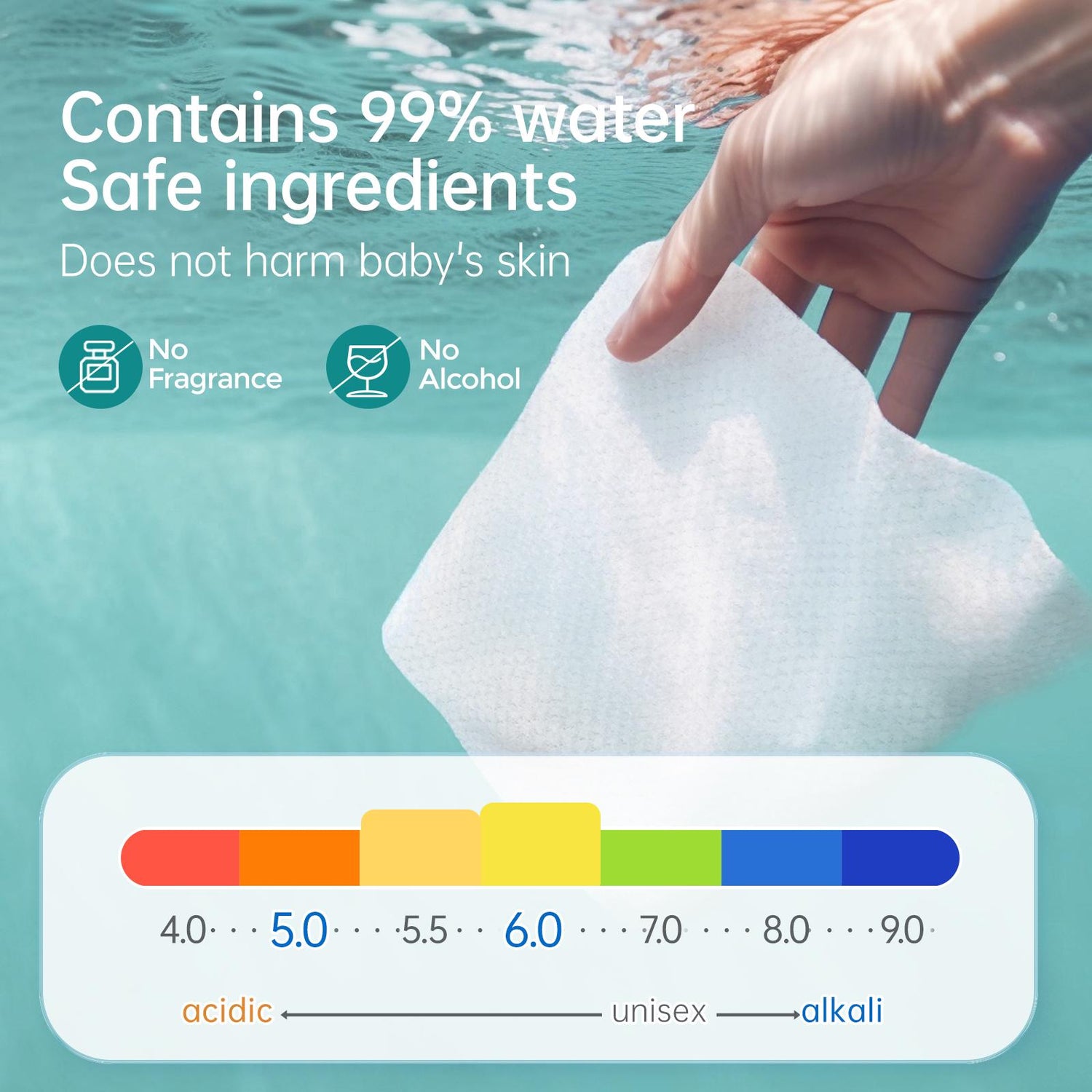 Matern'ella Baby Wipes,8 Packs of 80 7.9 x 5.7 IN